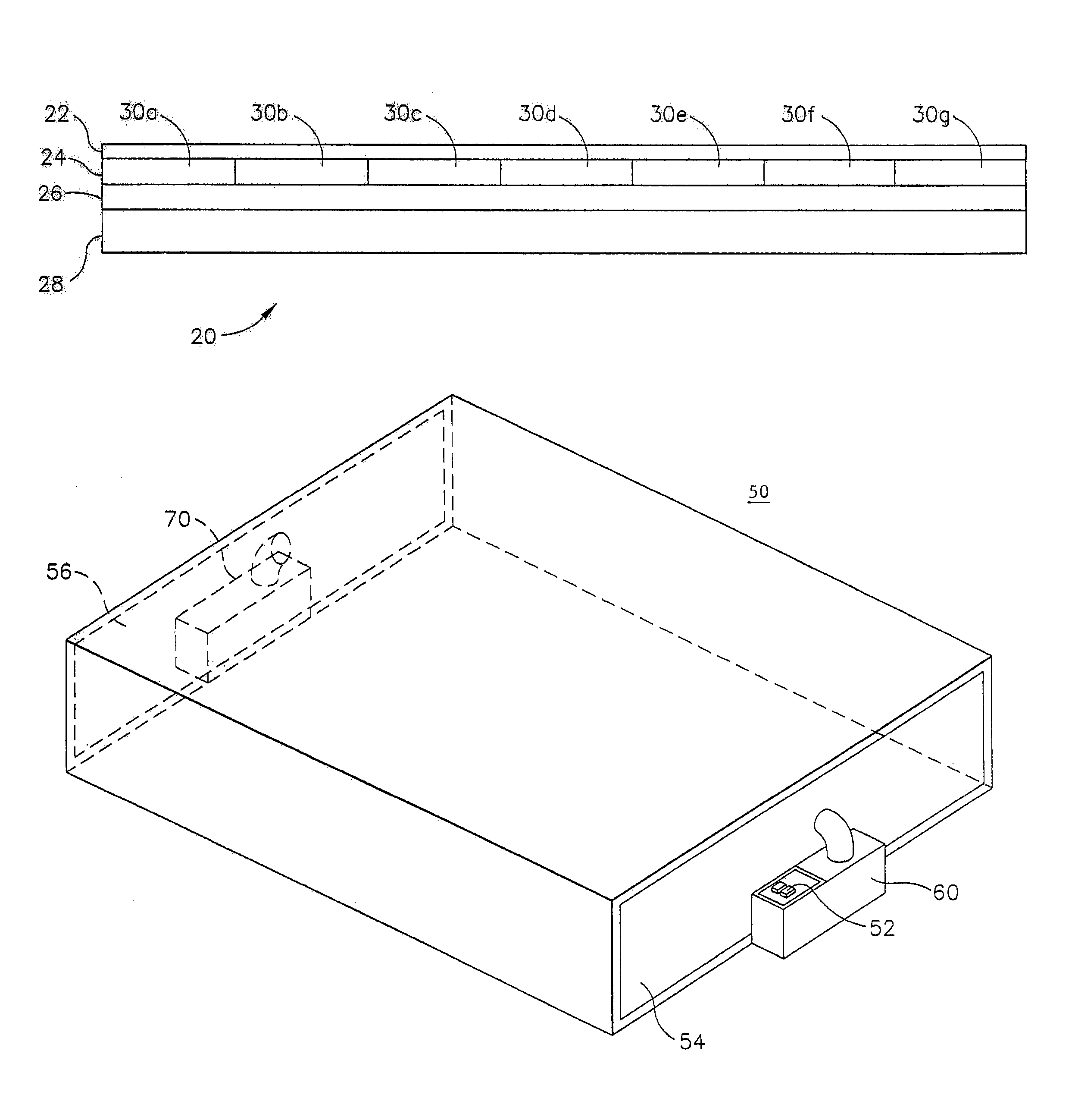 Multi-layer mattress with an air filtration foundation