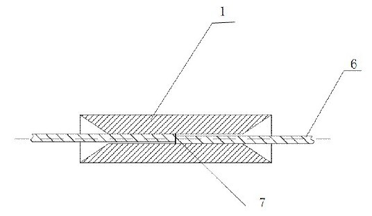 Optical fiber butt joint device