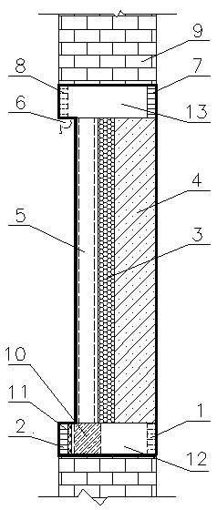 Solar vacuum tube heating and ventilation device integrated with buildings