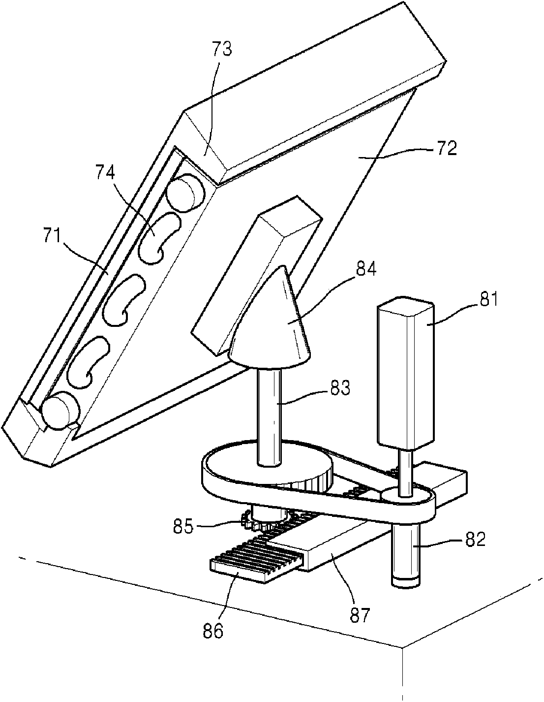 Stacking system for photovoltaic power generation module