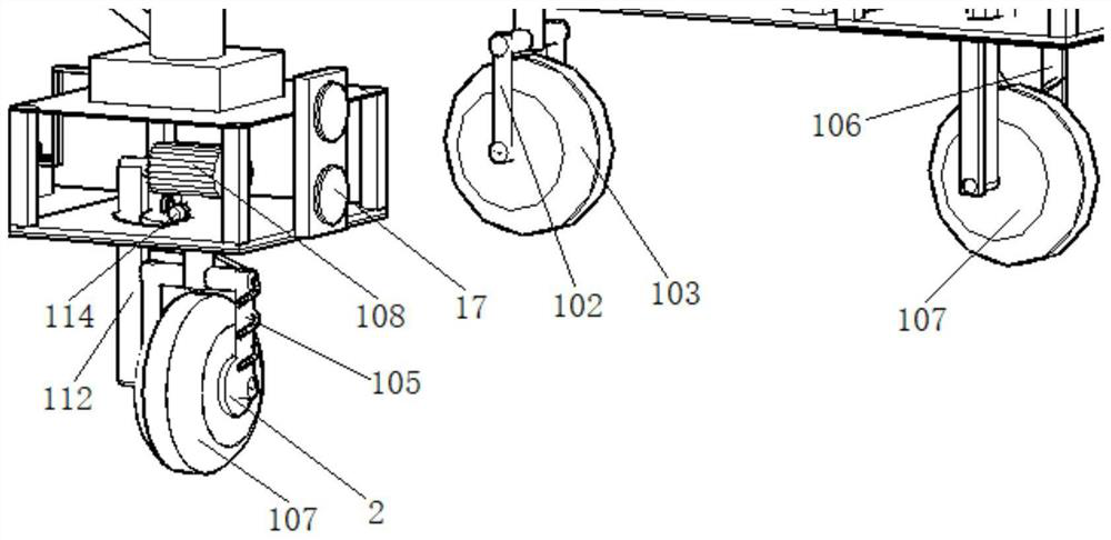 Tunnel monitoring equipment mounting trolley and using method thereof