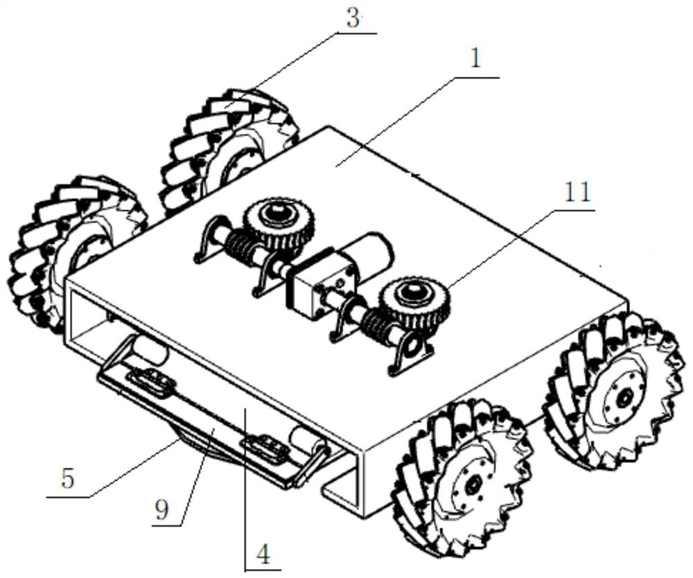 Pressurized mopping robot and working method thereof