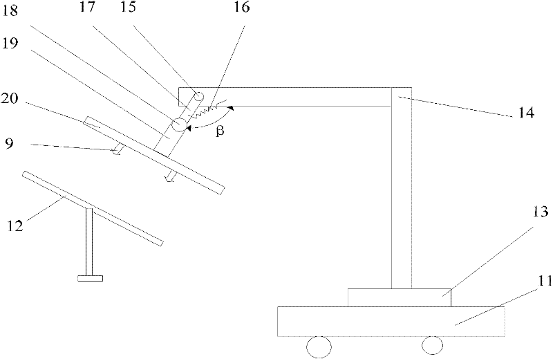 Solar panel array surface dust removal system and method