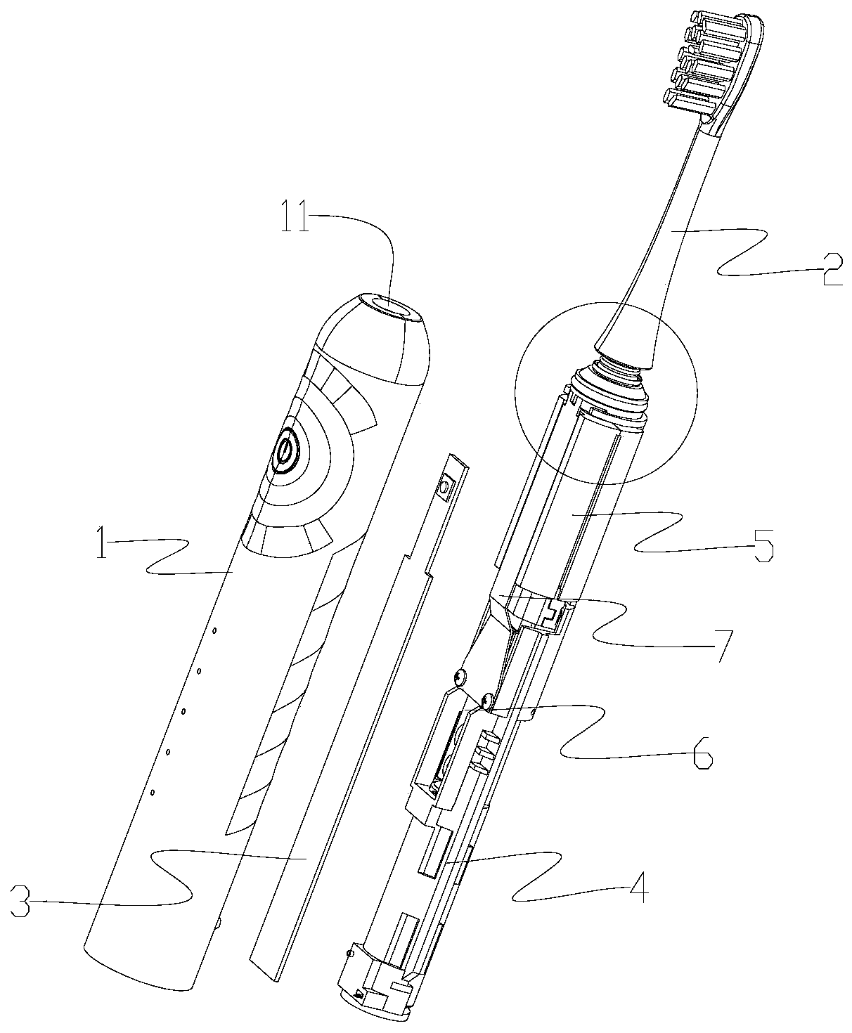 Electric toothbrush and tooth brushing starting method thereof