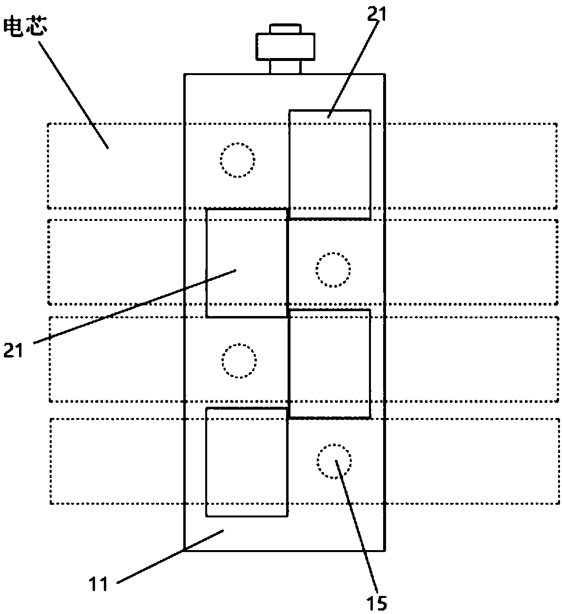 Apparatus for detecting expansion of cells of battery pack and power battery pack