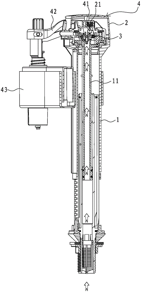An anti-siphon structure of water inlet valve