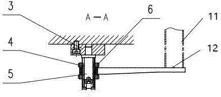 A front positioning device of a pipe end forming machine