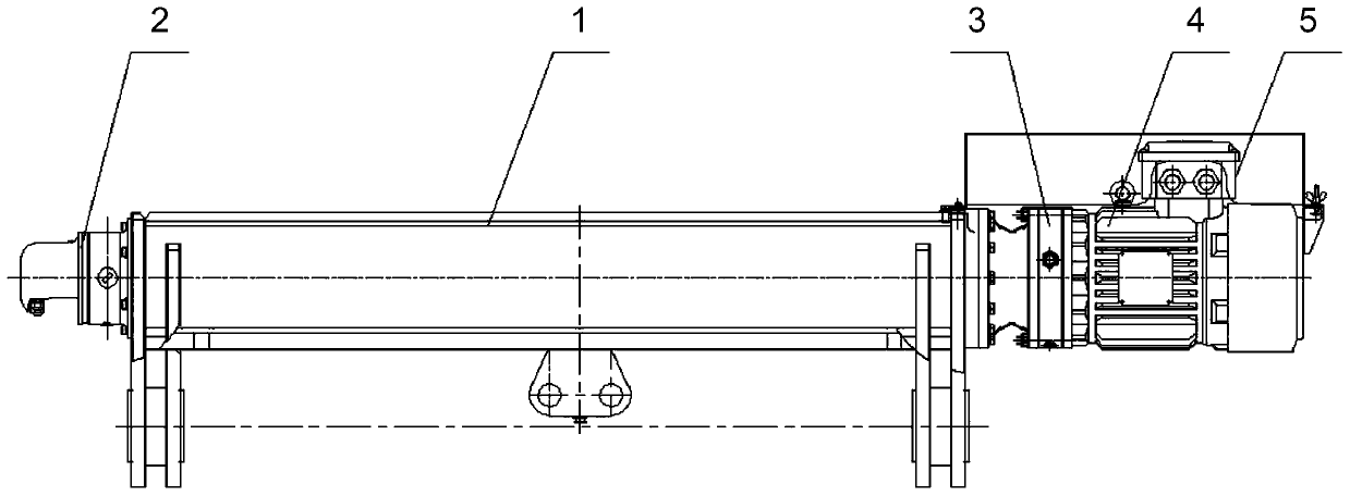 Narrow type electric push rod