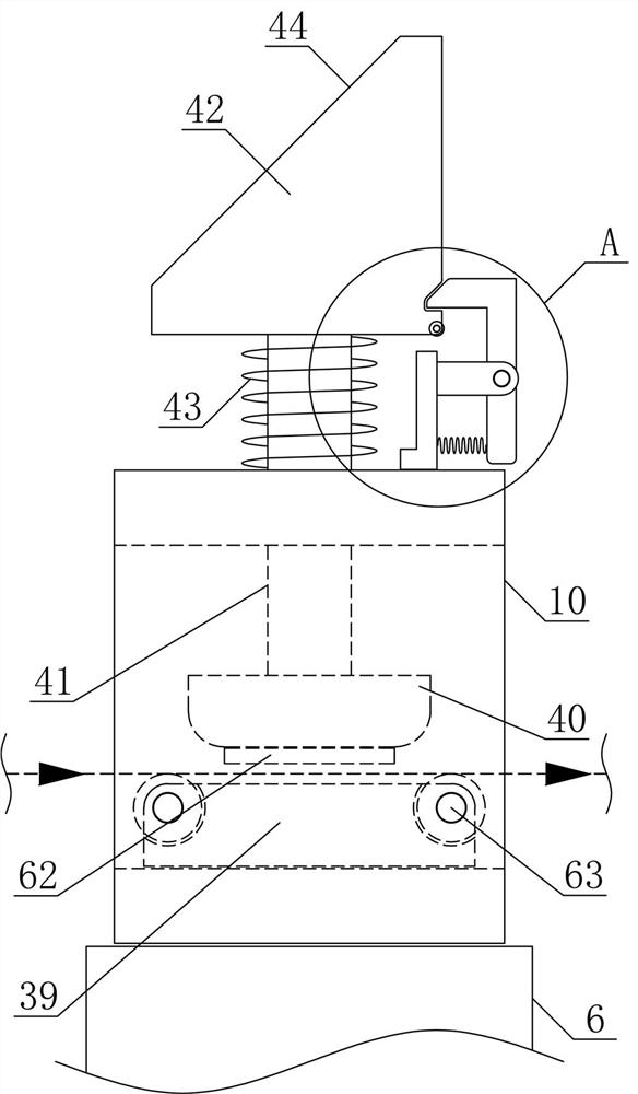 Segmented guiding and conveying device for aluminum material