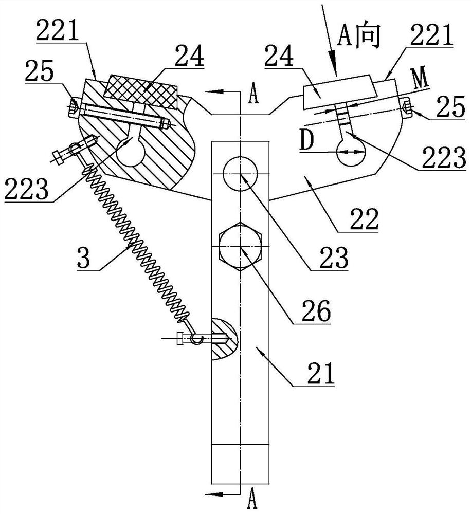 Floating support applied to grinding machine