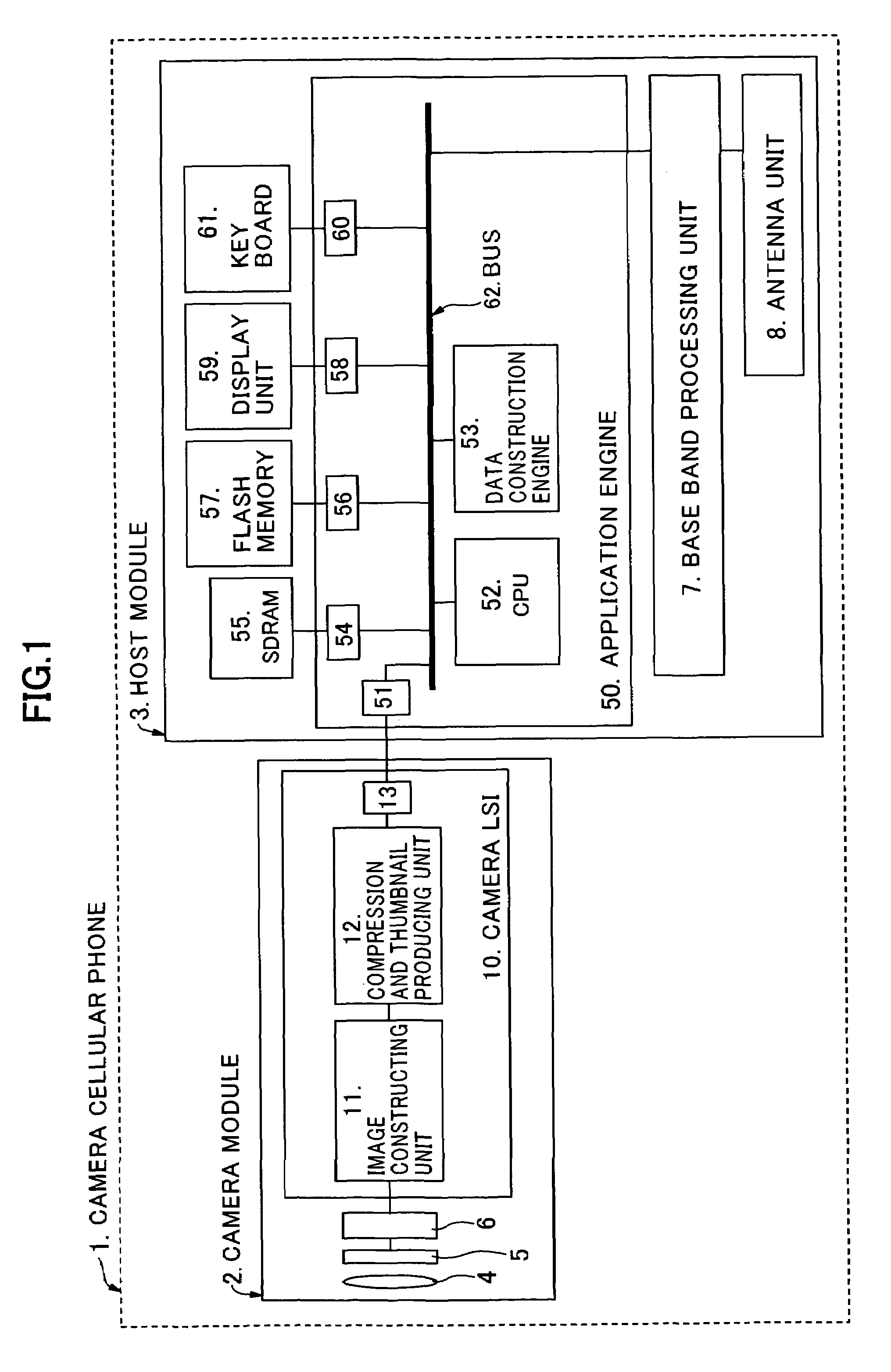 Electronic device for compressing image data and producing thumbnail image, image processing apparatus, and data structure