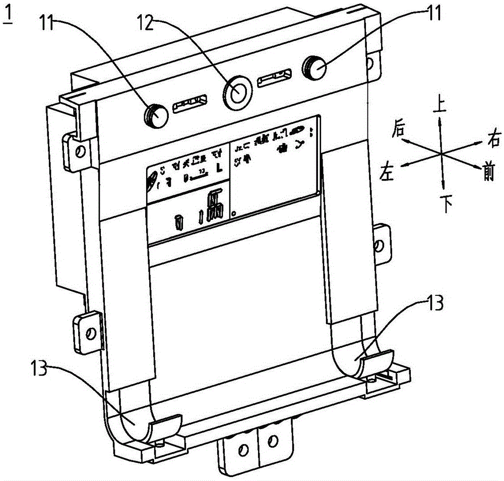 Vehicle-mounted tablet computer component and vehicle with same