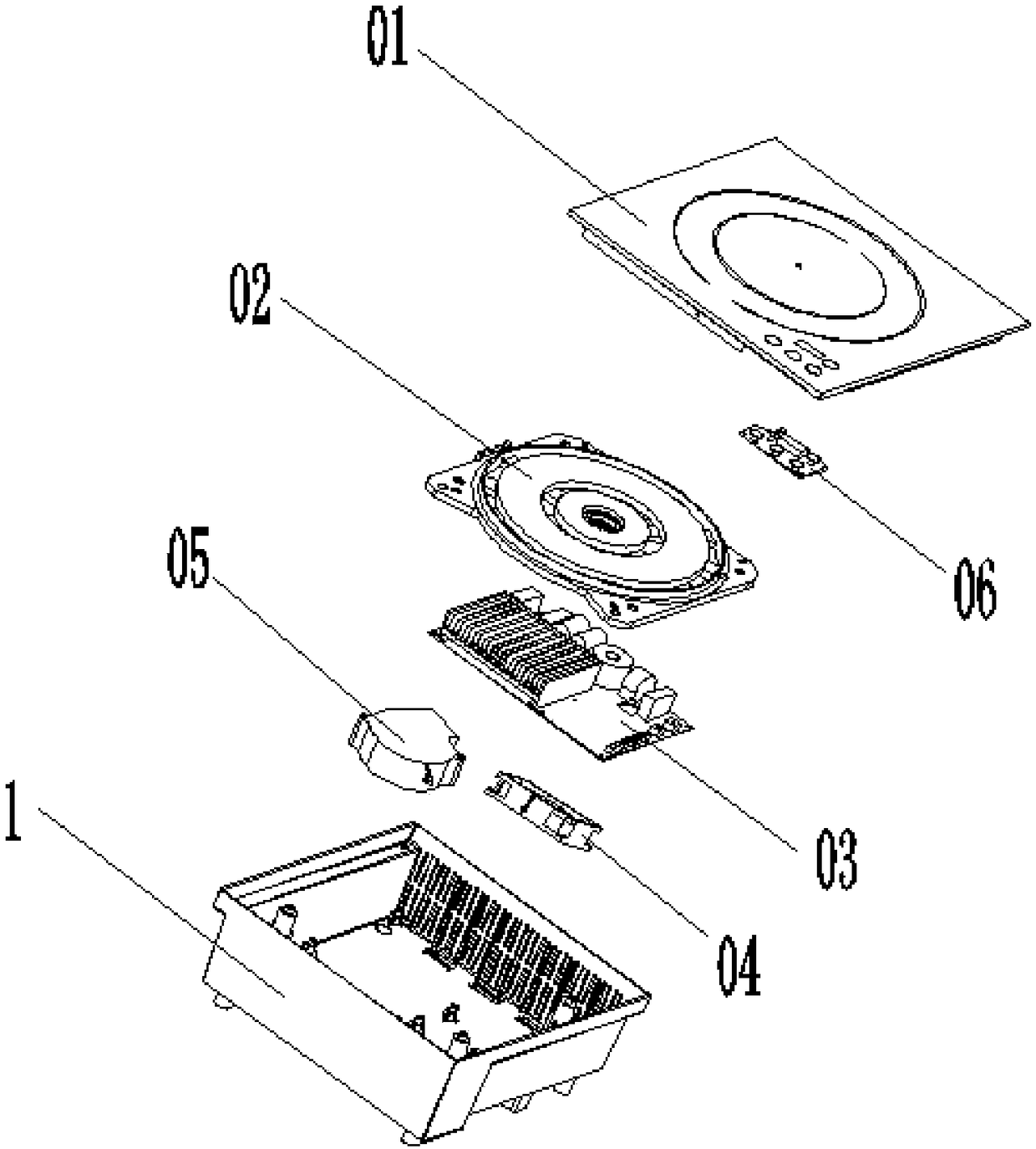 Quick disassembling and assembling structure of induction cooker and induction cooker