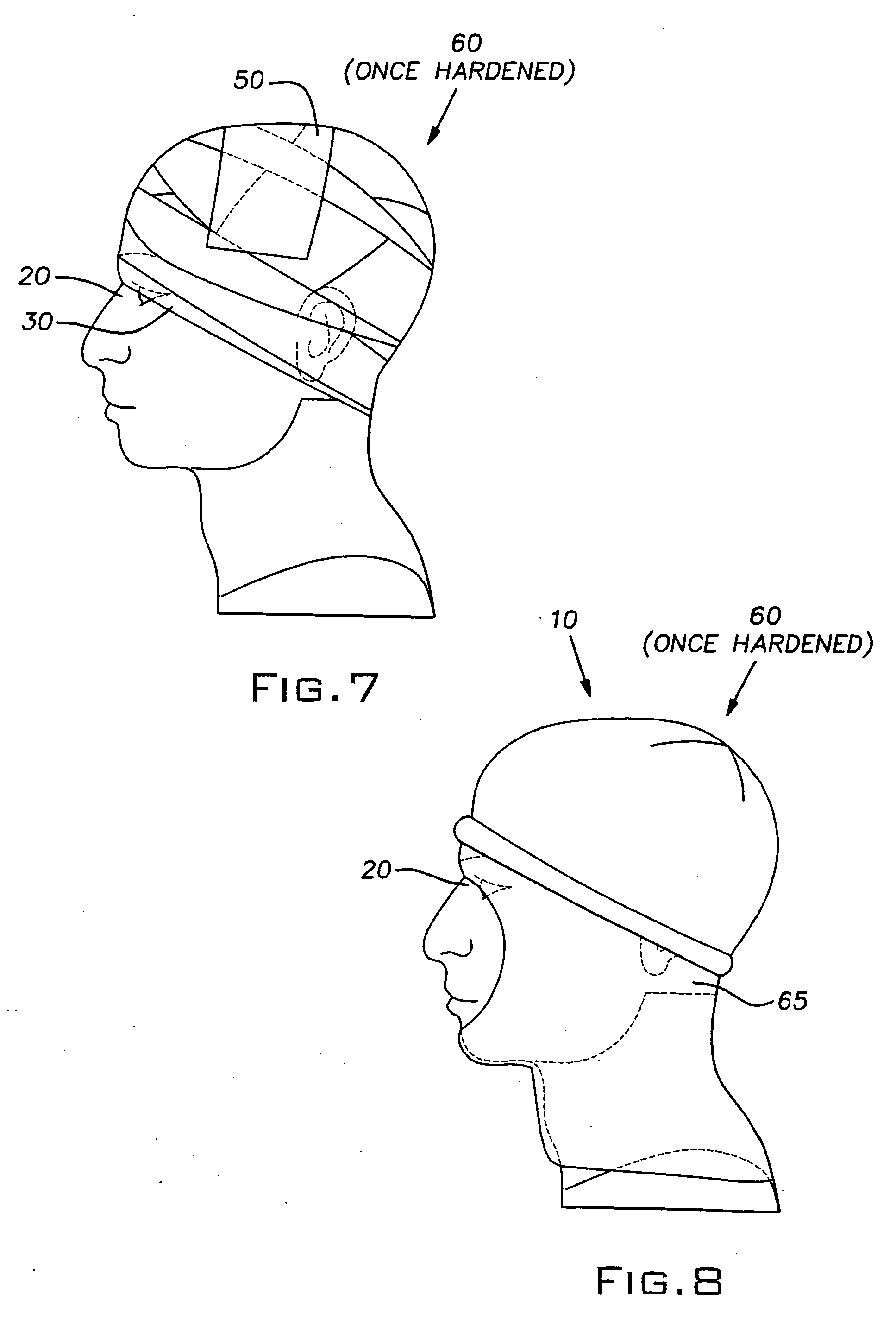 Custom fitted helmet and method of making the same