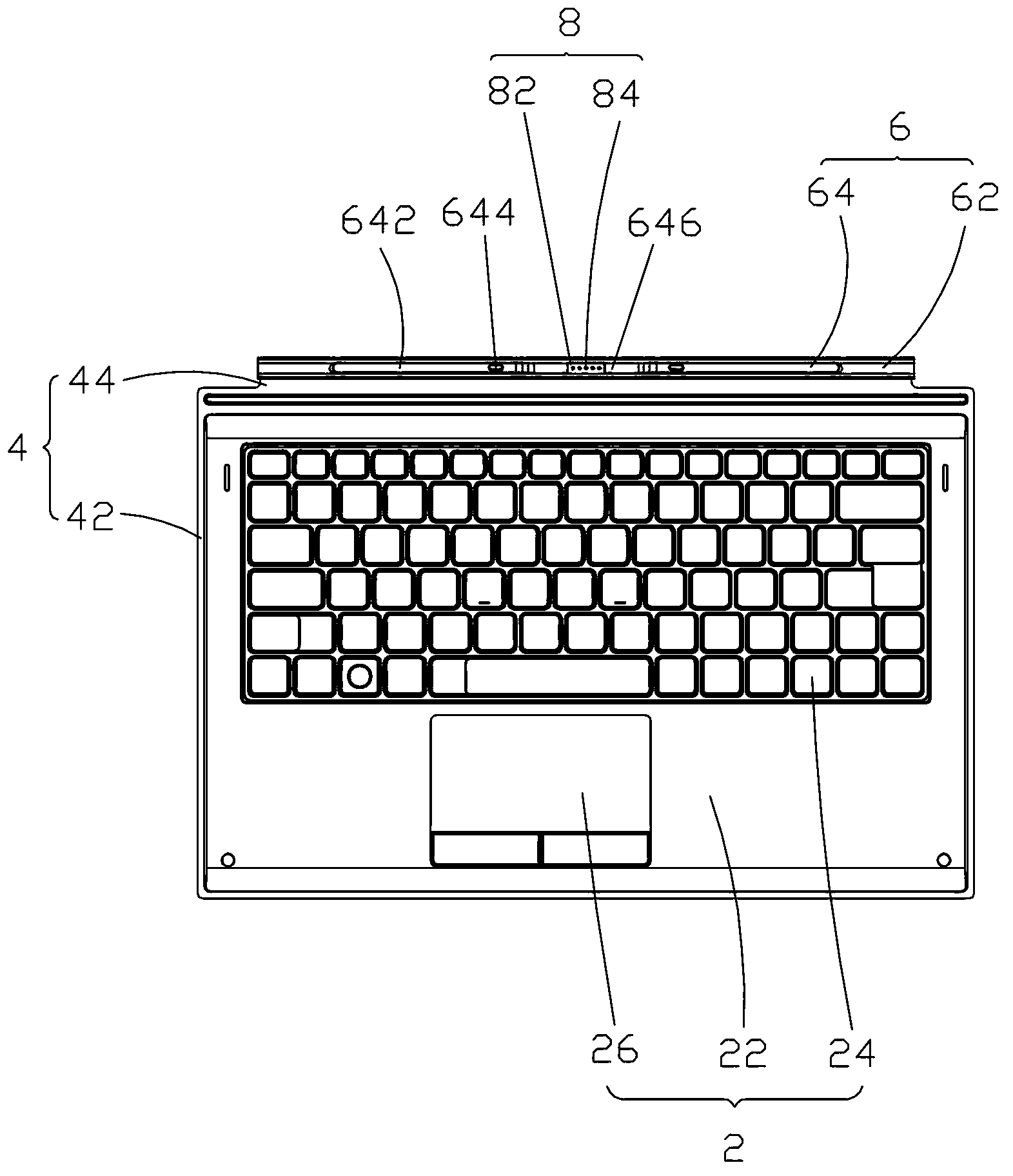 Keyboard with holder