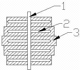 Combined reflecting surface of satellite antenna