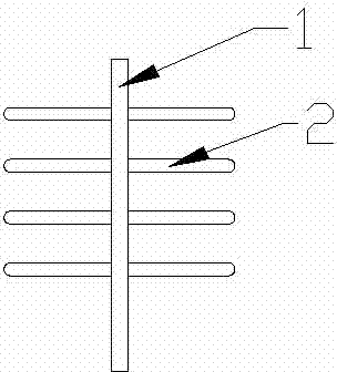 Combined reflecting surface of satellite antenna