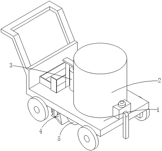 An asphalt lifting device for joint filling machine