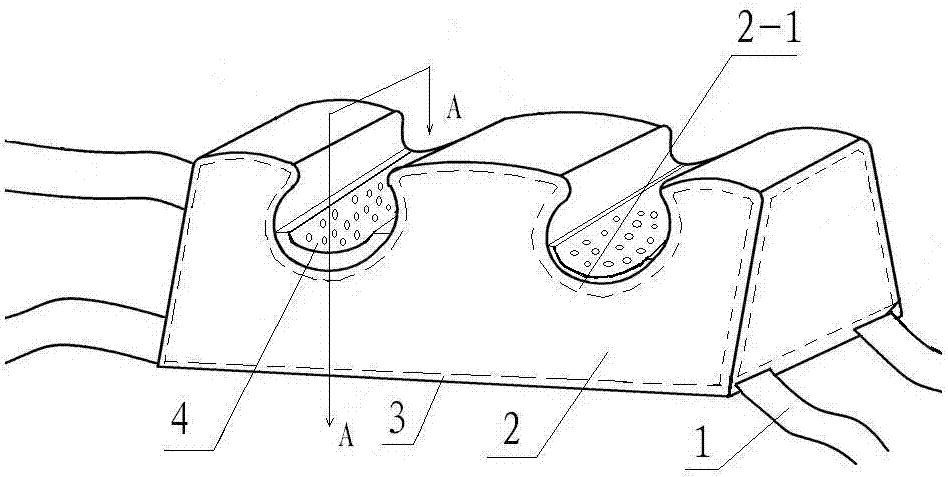 Pillow for preventing ankle pressure sores