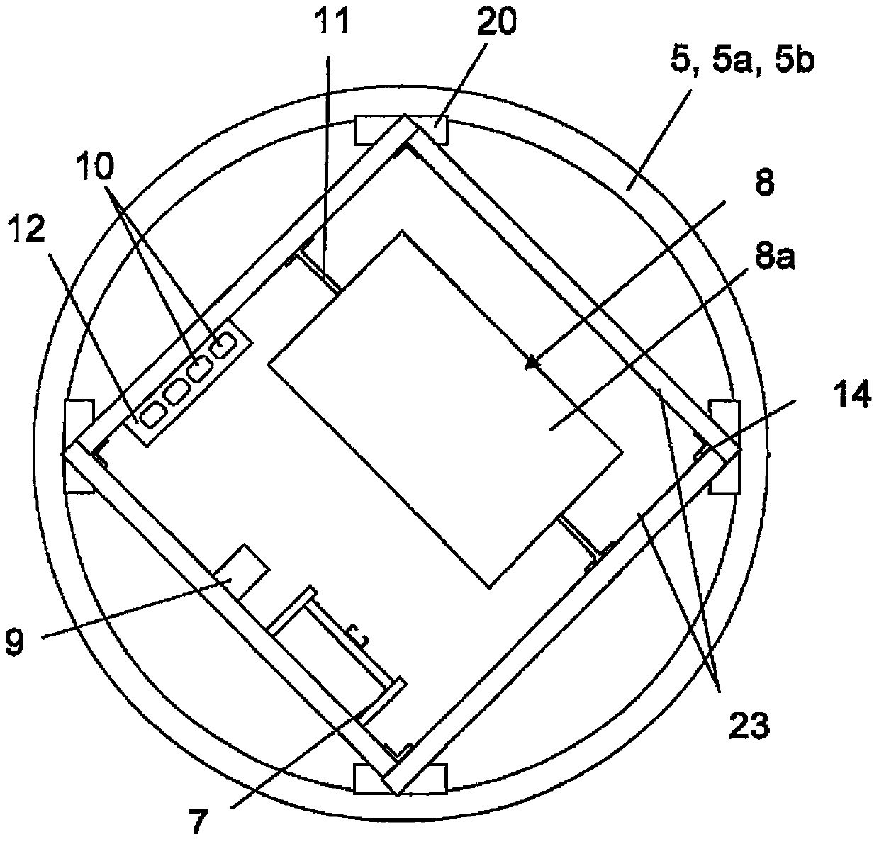 Supply rack for a tower, tower with a supply rack and method for building a supply rack inside a tower