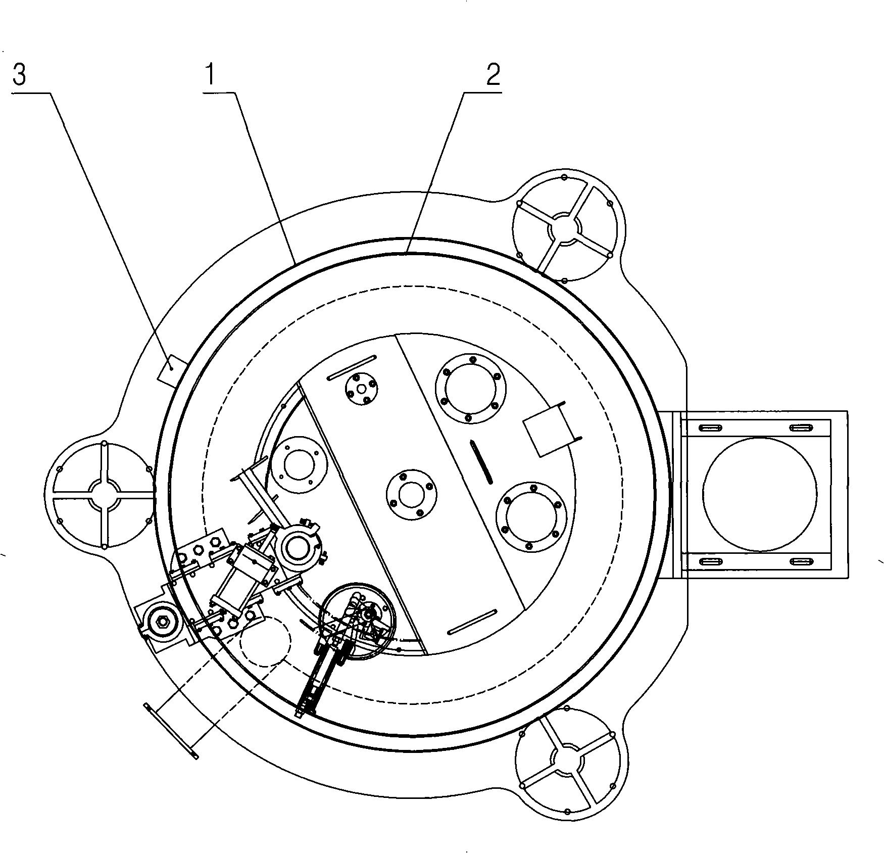 Control device of full-automatic lower discharging centrifuge