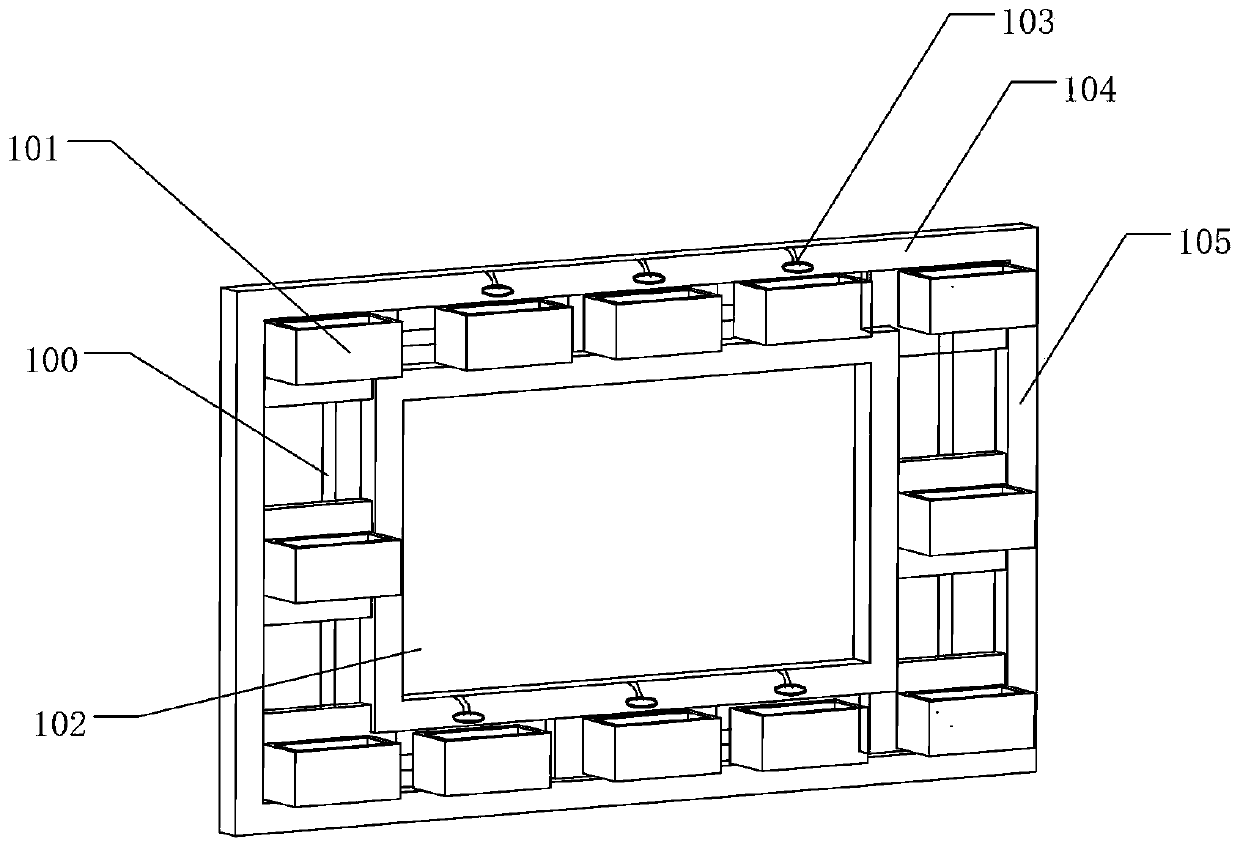 Recyclable high-rise exterior wall environmental protection greening system based on big data