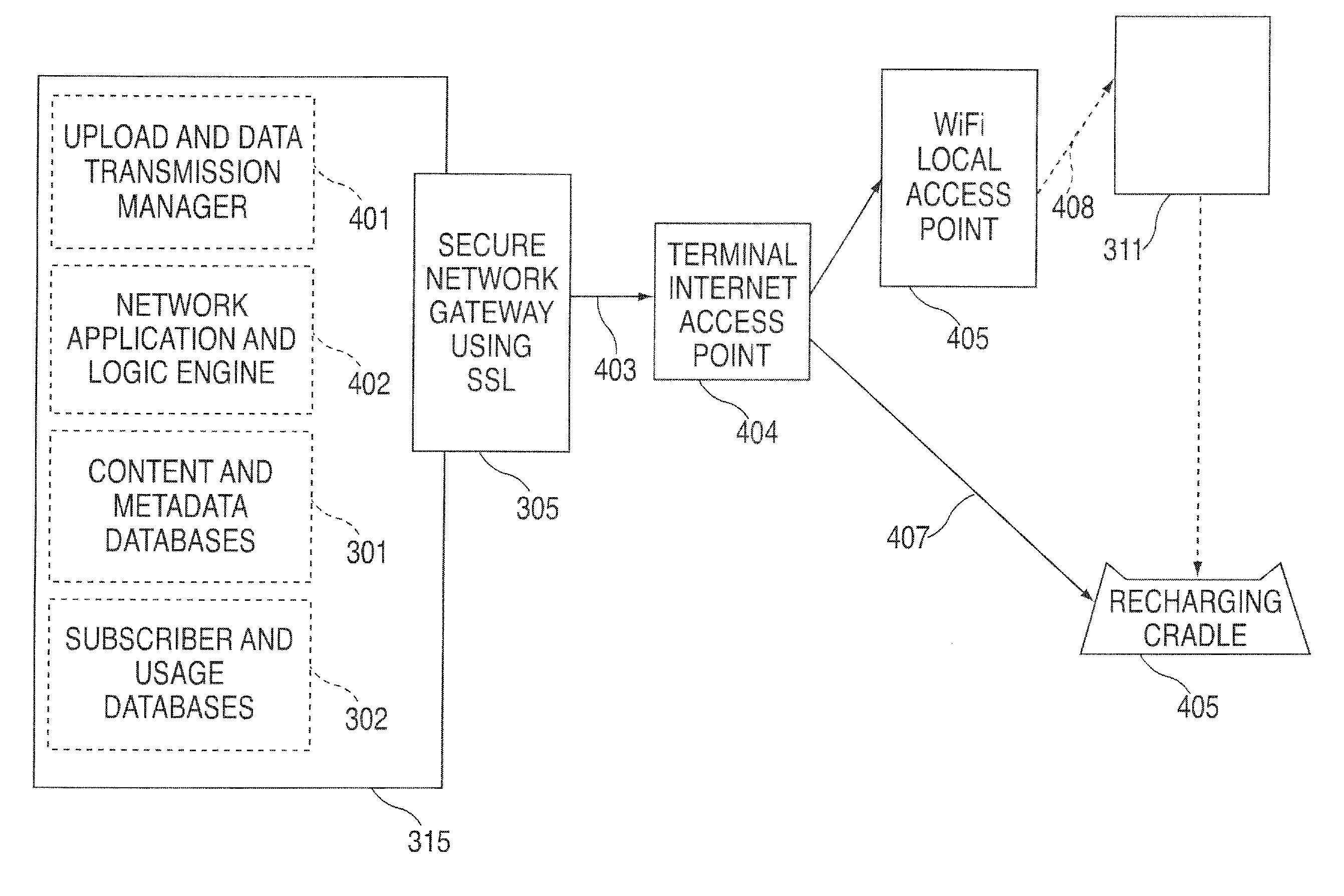 Device for accessing a digital media service