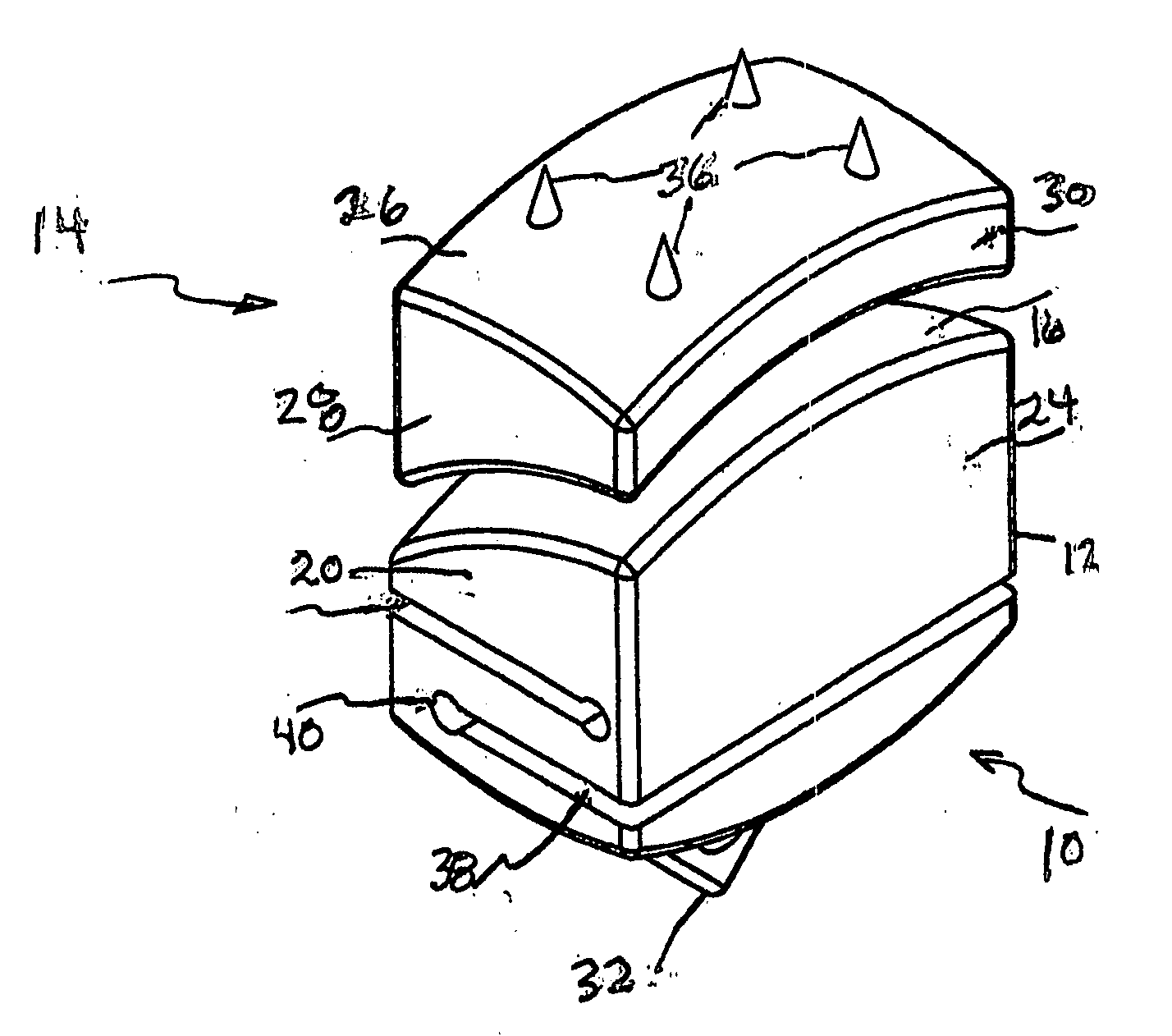 Posterior metal-on-metal disc replacement device and method