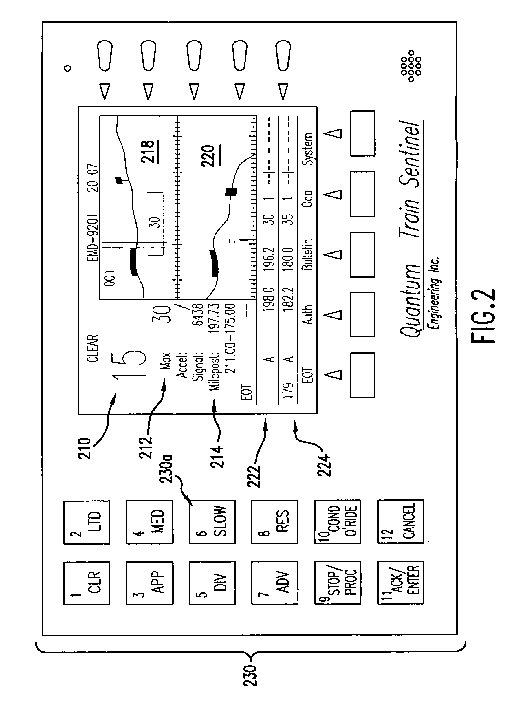Train control system and method of controlling a train or trains