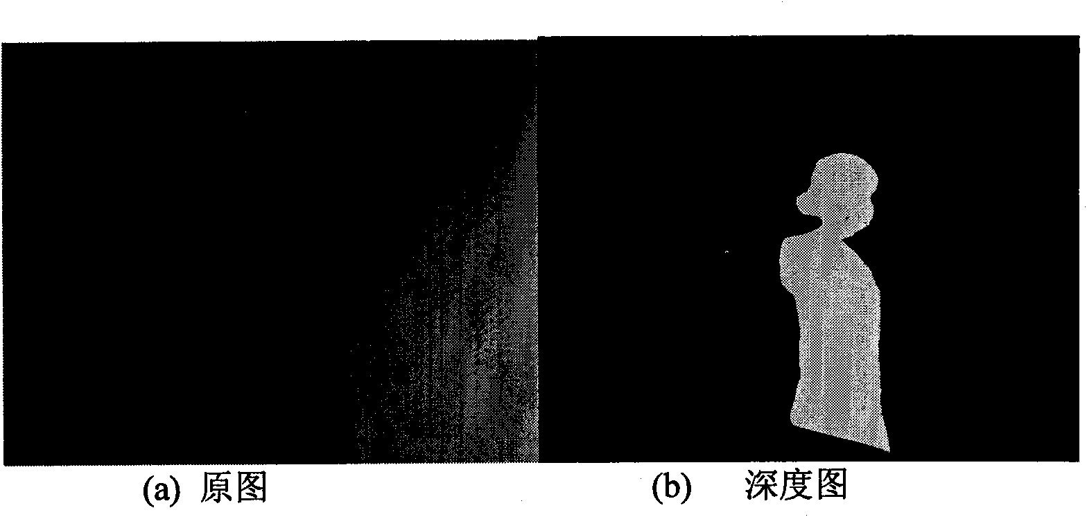 Depth map treatment method and device