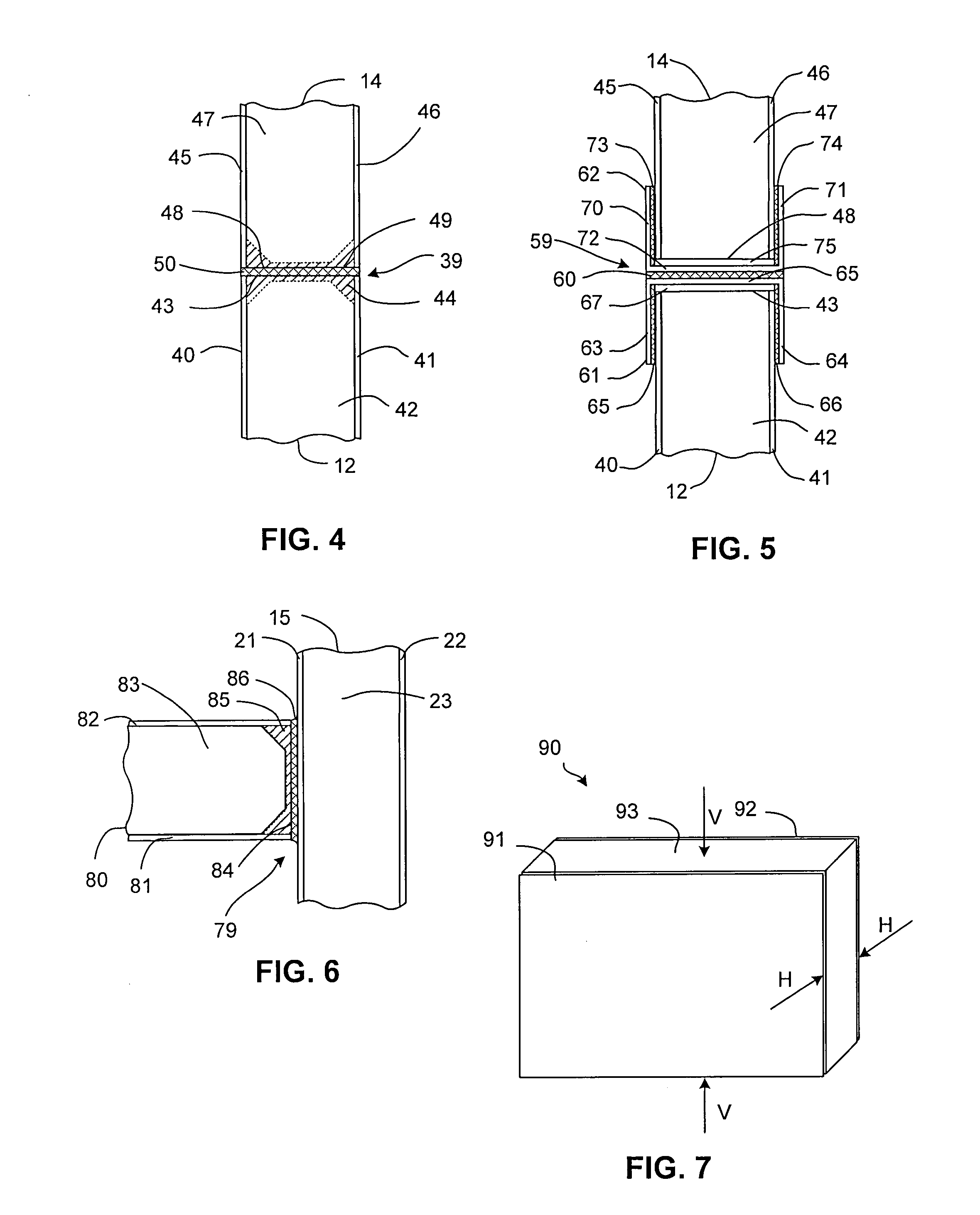 Sandwich panel with closed edge and methods of fabricating