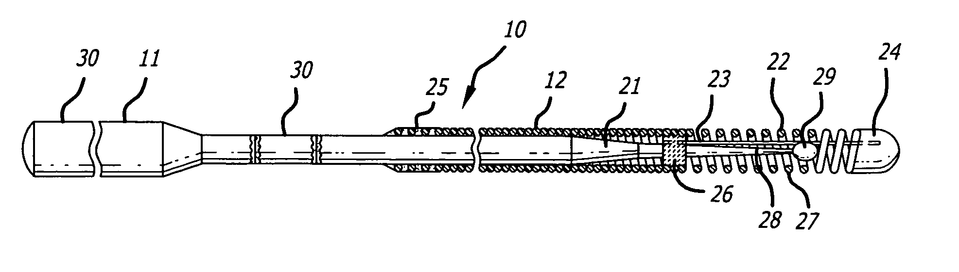 Apparatus and method for joining stainless steel guide wire portion to nitinol portion, without a hypotube