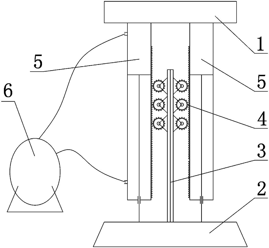 Gear-rack drill string heave compensator for floating drilling platform