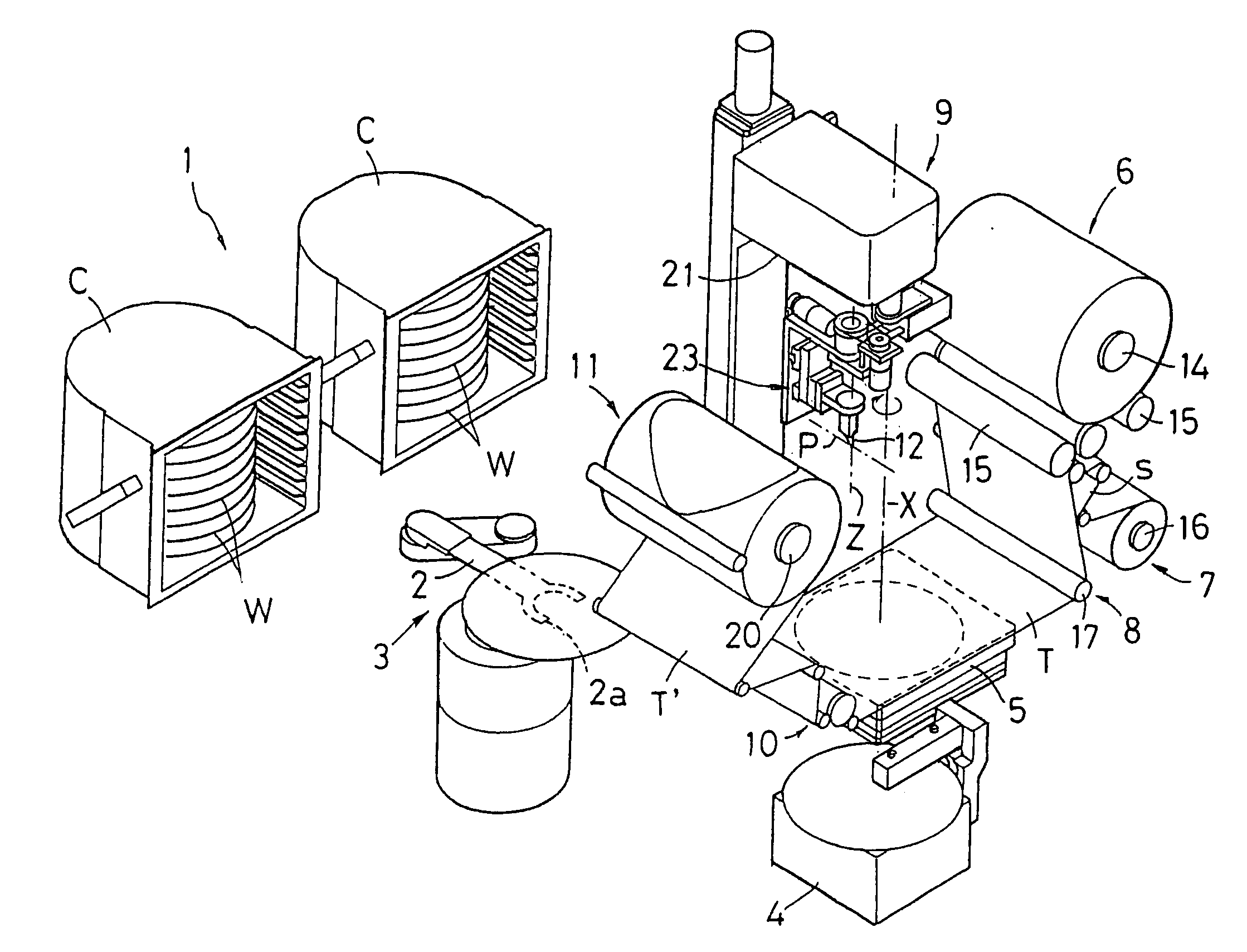Method and apparatus for joining protective tape