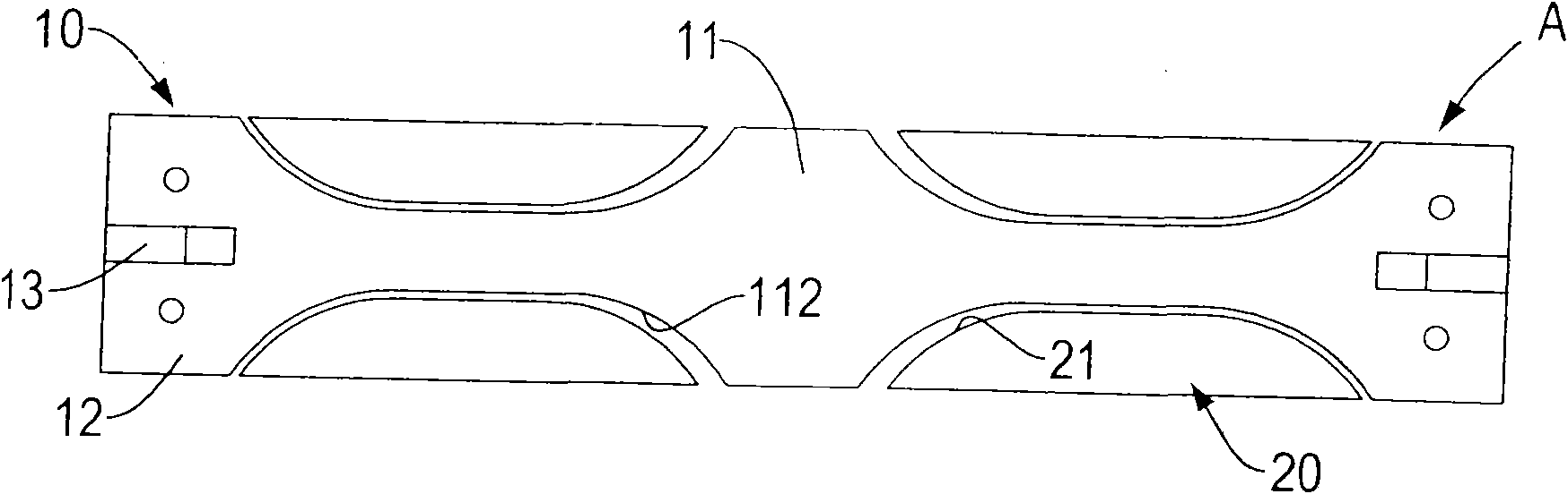 Energy dissipation supporting device