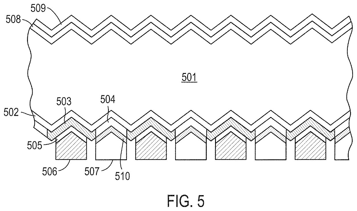 Vanadium-containing electrodes and interconnects to transparent conductors