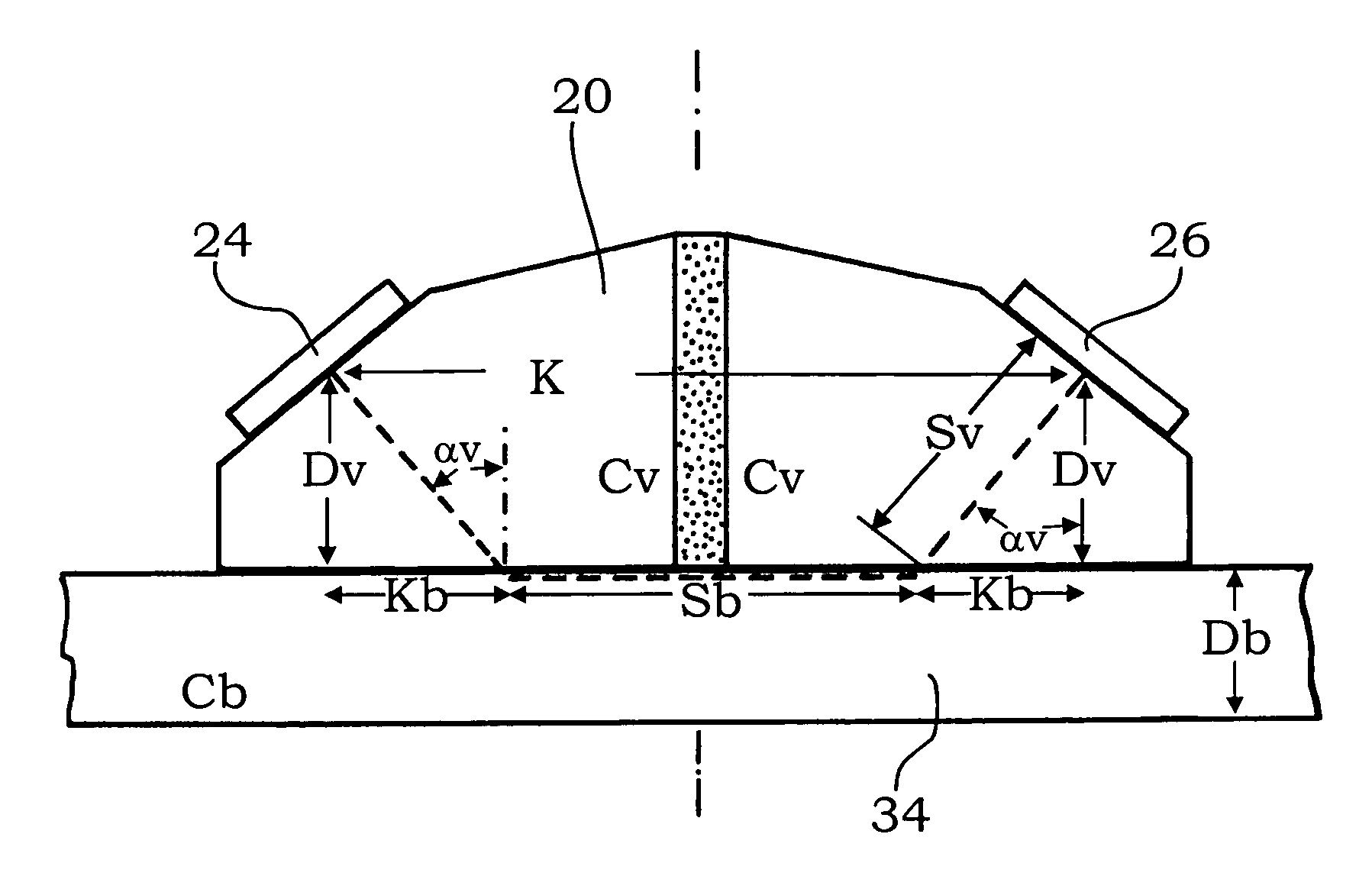 Method for determining the sound velocity in a basic material, particularly for measuring the thickness of a wall