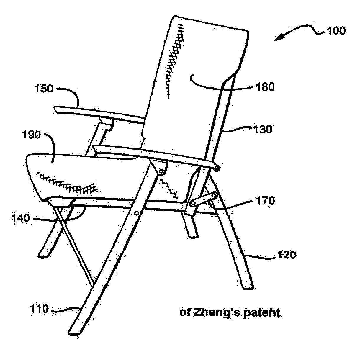 Folding chair with safety folding device