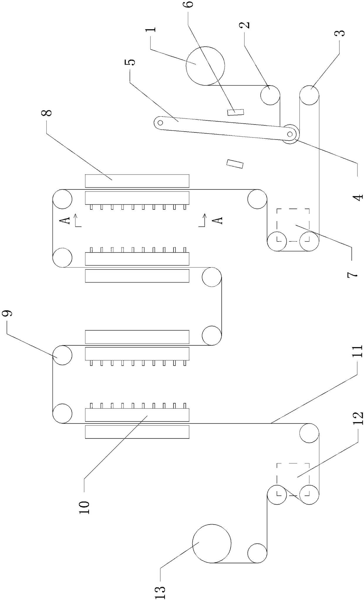 Tipping paper punching device