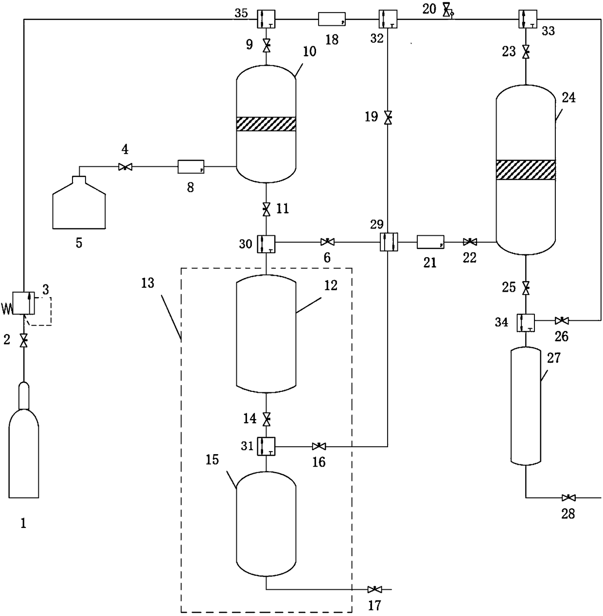 Pressure device for determining wax dissolution rate and recovery rate of wax cleaning agent and determination method thereof