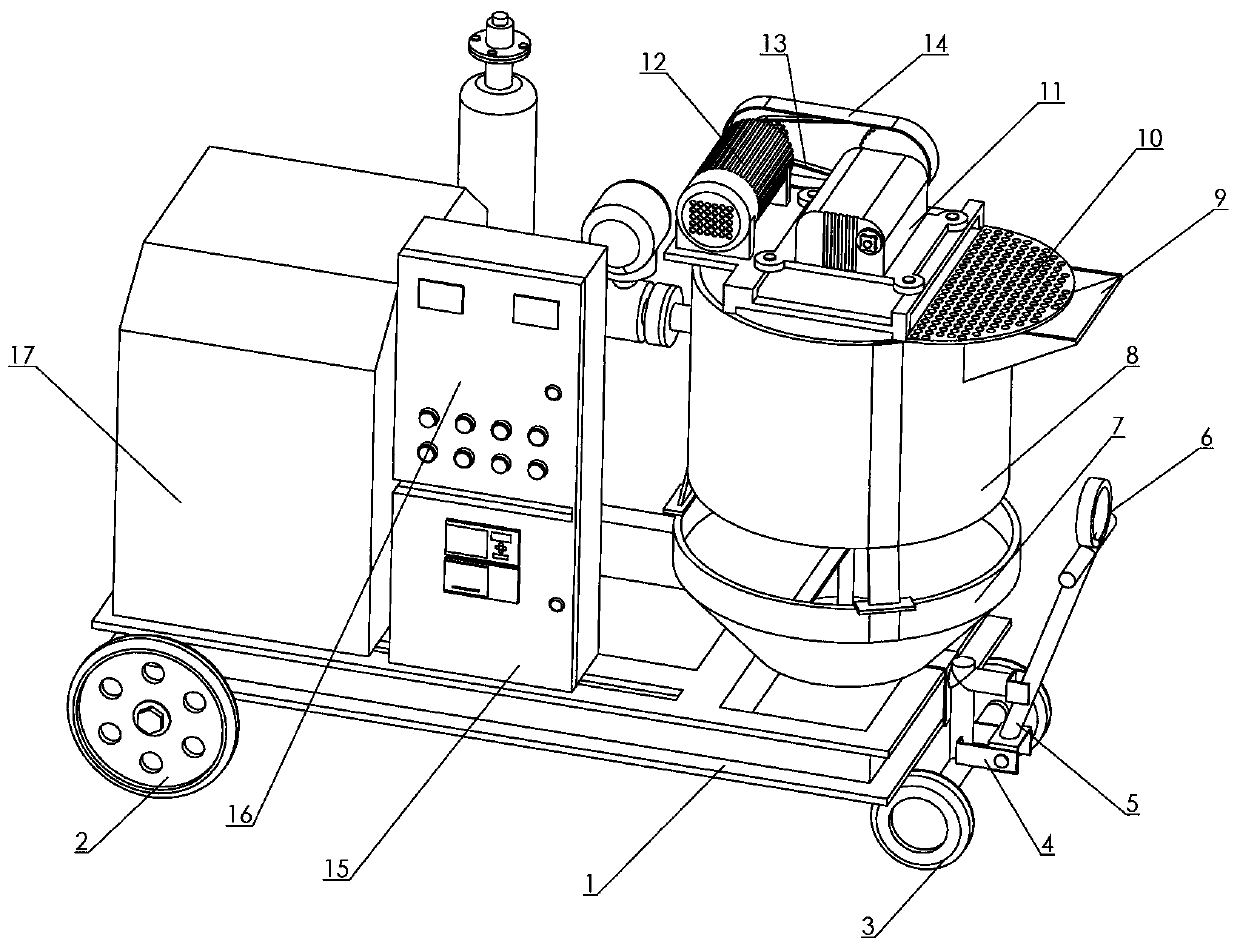 Pressure double-control mold grouting all-in-one machine