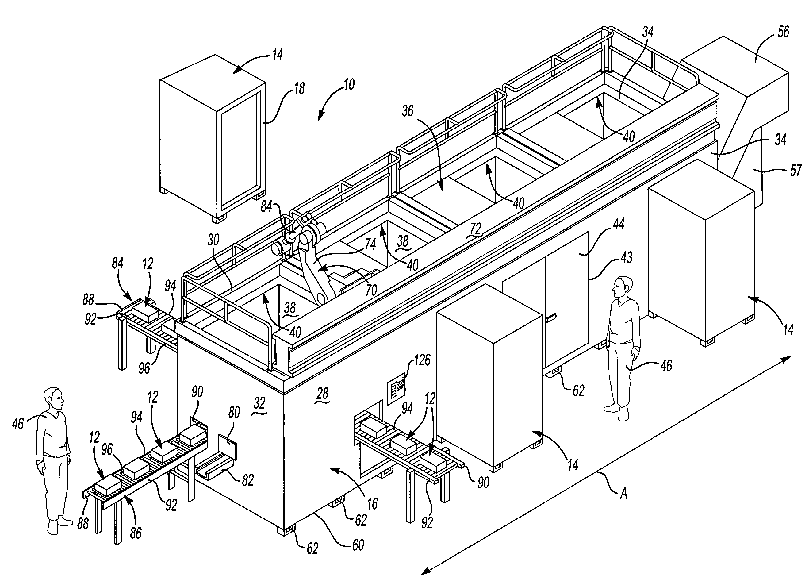 Integrated machining module for processing workpieces and a method of assembling the same