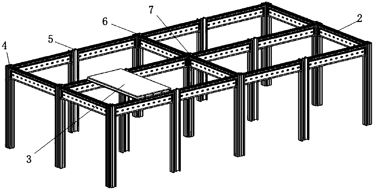 Structural system and construction method of prefabricated cold-formed thin-walled steel composite house