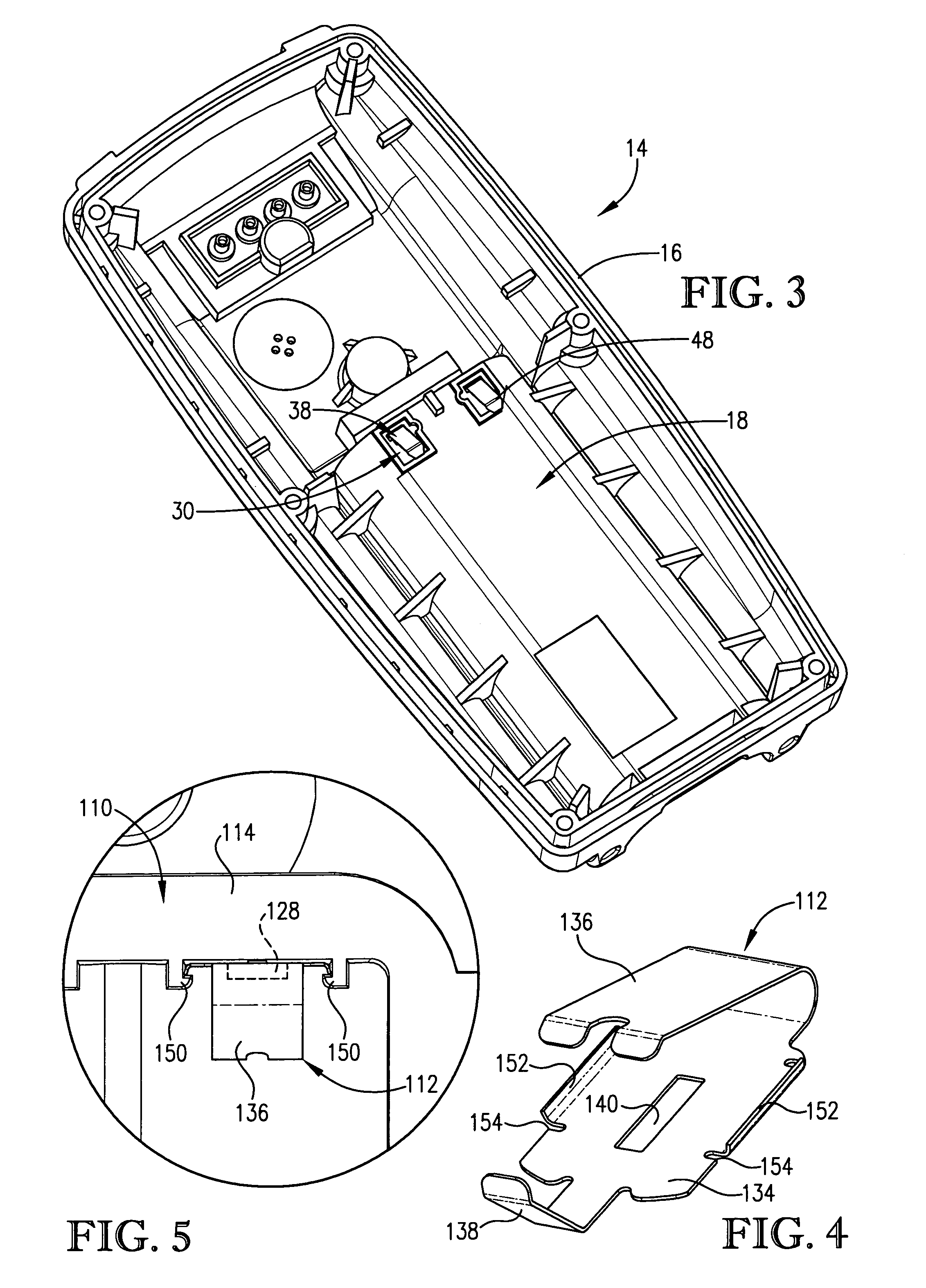 Battery contact mechanism including single-piece battery contact spring