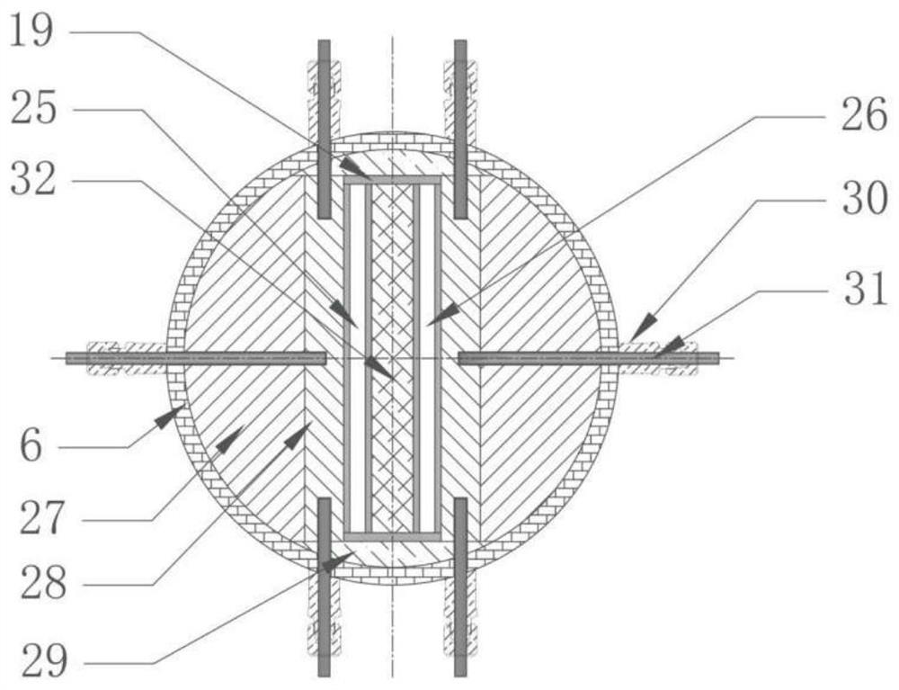 Rectangular narrow slit channel circulation structure applied to high temperature and high pressure