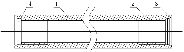 Petroleum pipeline with taper structures