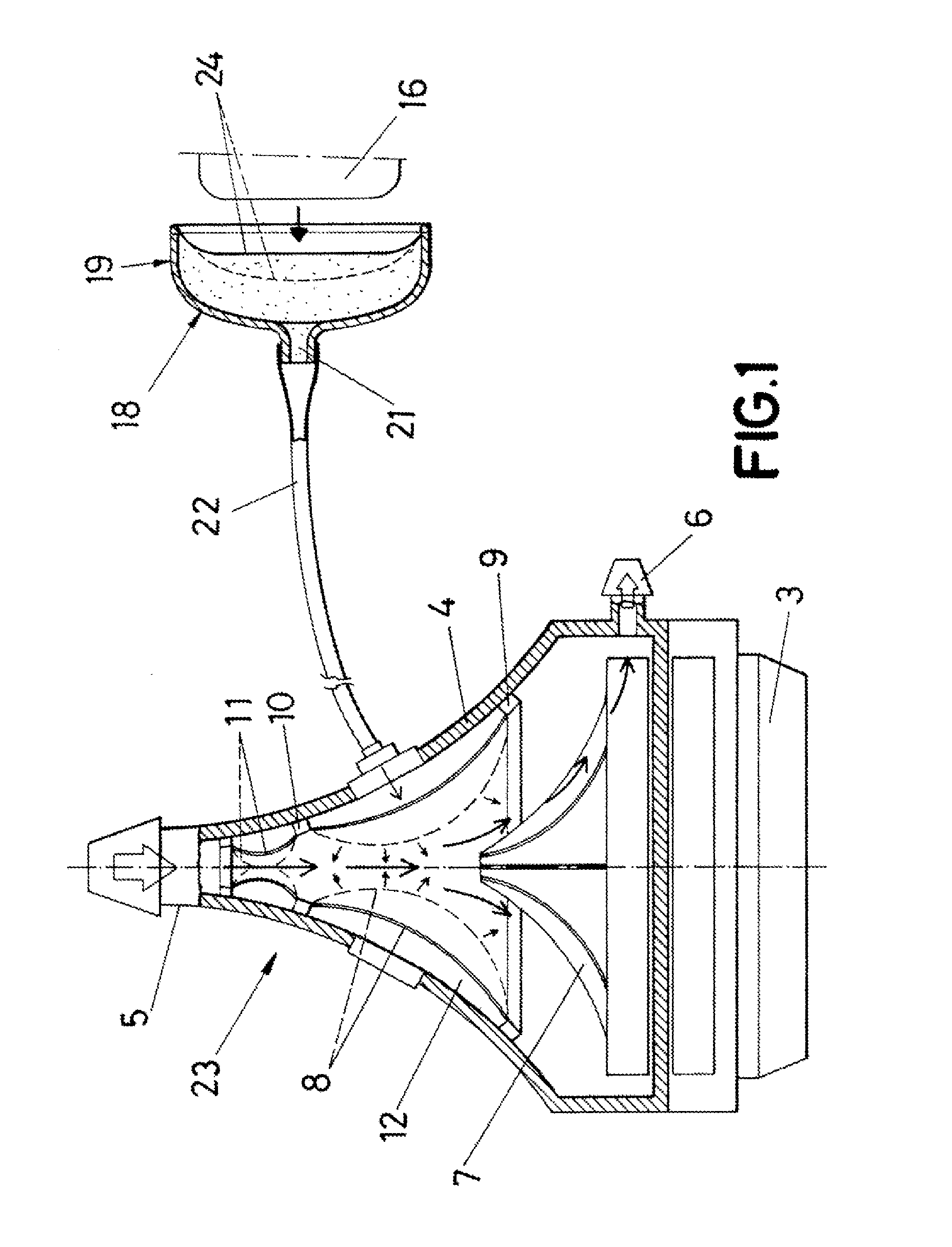 Hydraulic hydraulic pulsation equipment for a perfusion pump