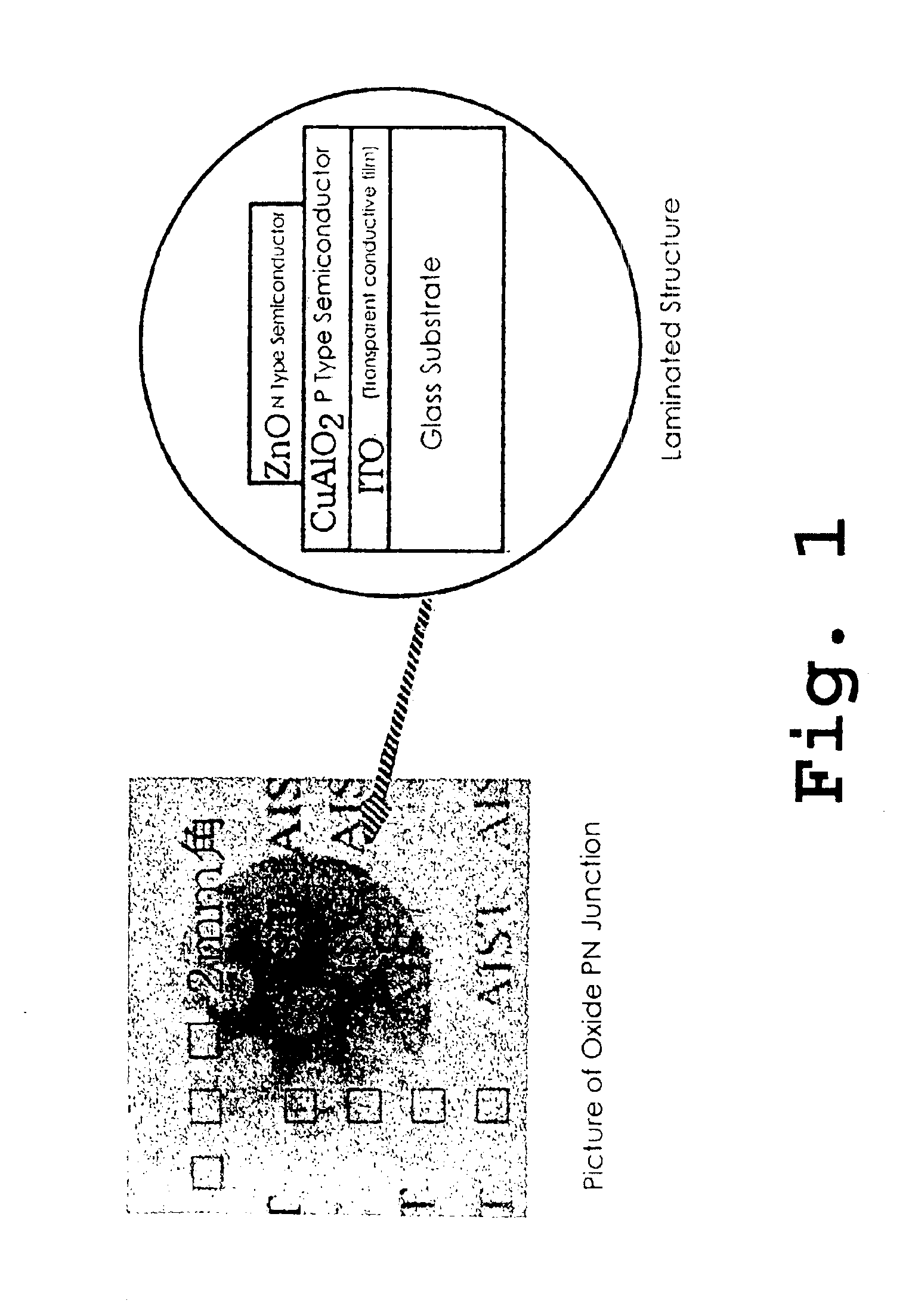 Visible light transmitting structure with photovoltaic effect
