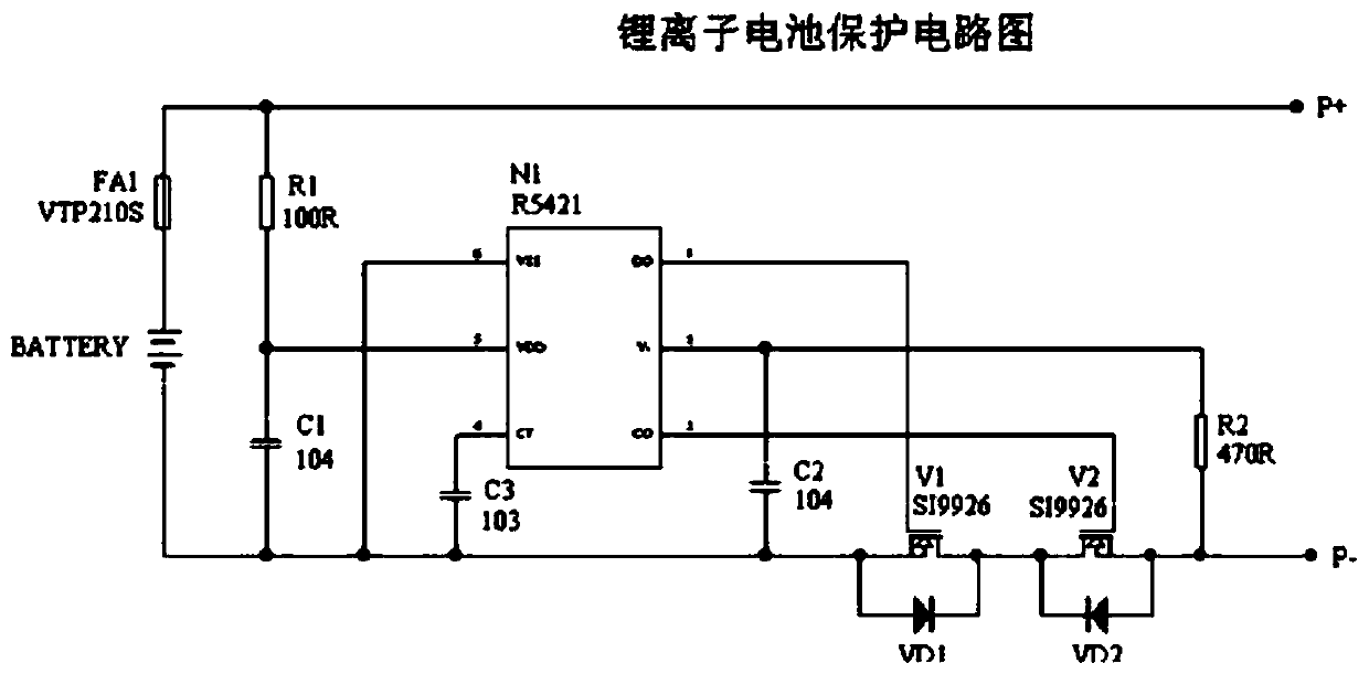 A switch device for lithium battery protection and manufacturing method thereof