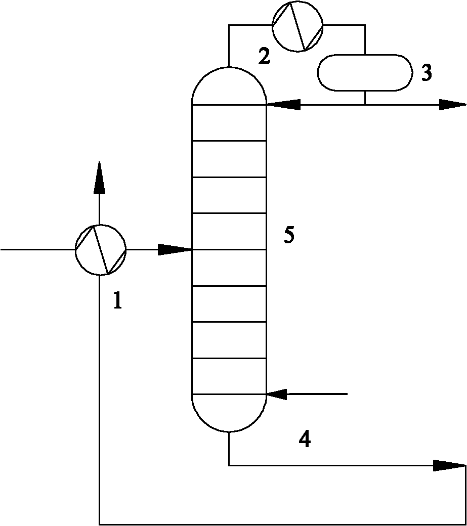 Method for recovering acetone from dilute acetone water solution by reduced-pressure steam stripping type rectification